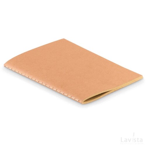 A6 schrift met karton omslag Mini paper book beige
