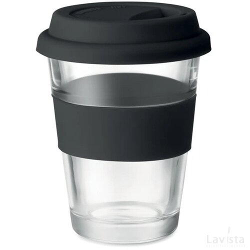 Glazen drinkbeker 350 ml Astoglass zwart
