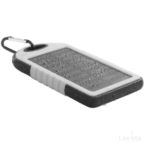 Lenard Usb Power Bank Met Zonne Energie Lader Wit