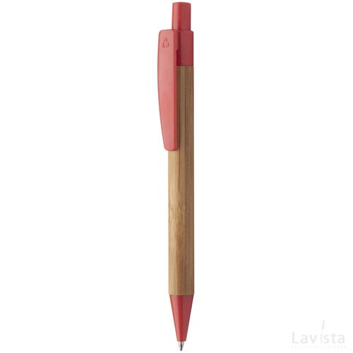 Boothic Bamboe Balpen Rood