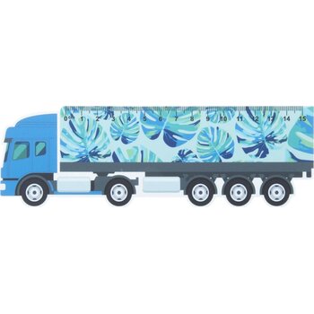 Trucker 15 Liniaal Van 15 Cm, Vrachtwagen Wit