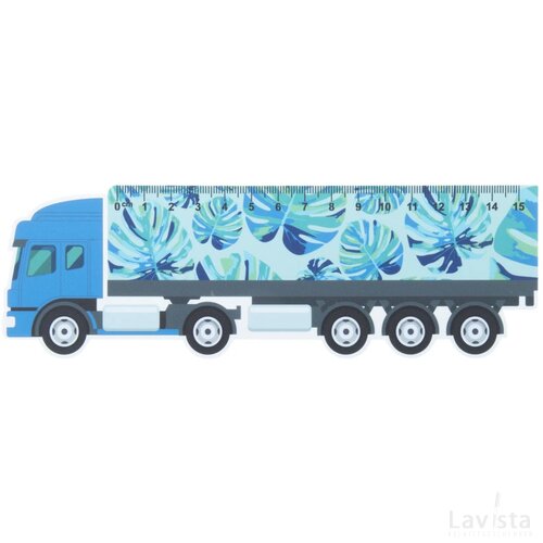 Trucker 15 Liniaal Van 15 Cm, Vrachtwagen Wit