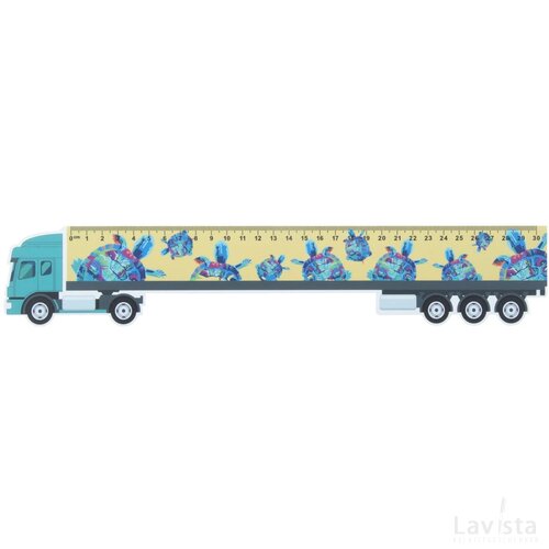Trucker 30 Liniaal Van 30 Cm, Vrachtwagen Wit