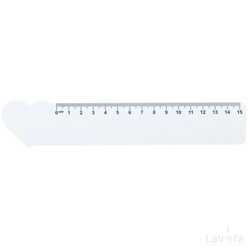 Couler 15 Liniaal Van 15 Cm, Hart Wit
