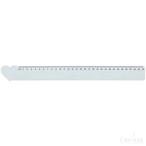 Couler 30 Liniaal Van 30 Cm, Hart Wit