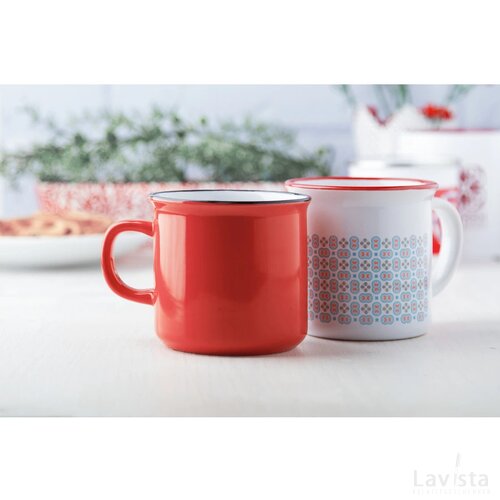 Gover Retro Sublimatie Mok Rood