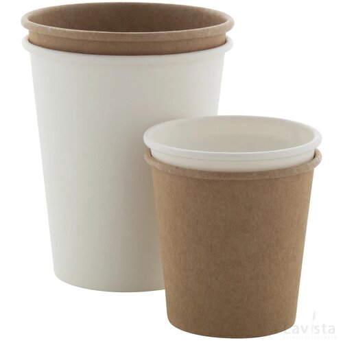Papcap M Papieren Beker Wit