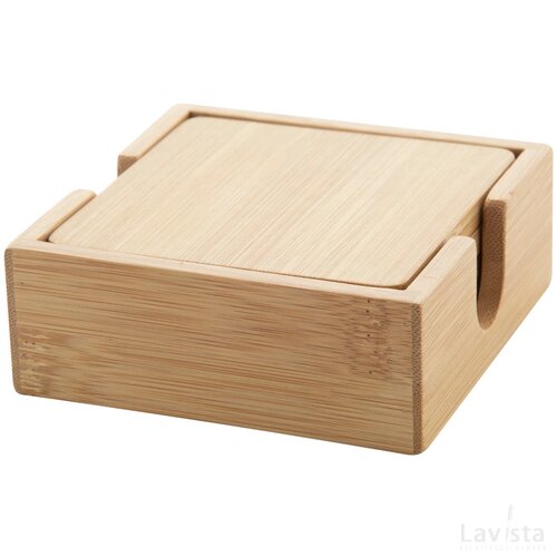 Bamboe onderzetter set Naturel