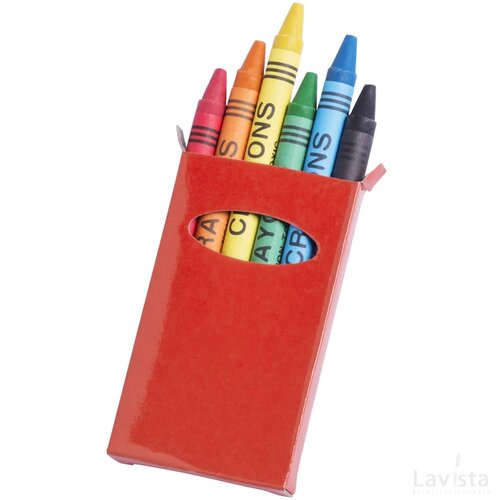 Tune 6 Krijtjes Set Rood