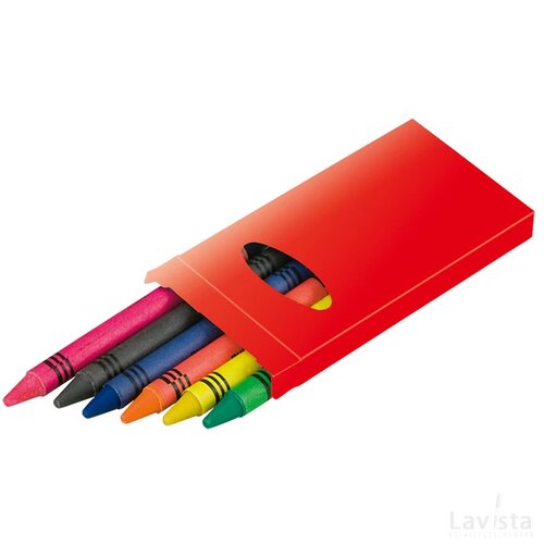 Tune 6 Krijtjes Set Rood