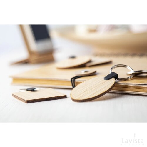 Bambry Bamboo Sleutelhanger Naturel