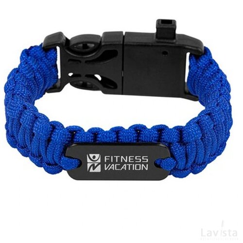 Survival Armband Met Kompas Zwart