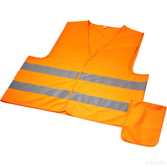 Watch-out veiligheidsvest met hoes voor professioneel gebruik Neon Orange Neonoranje