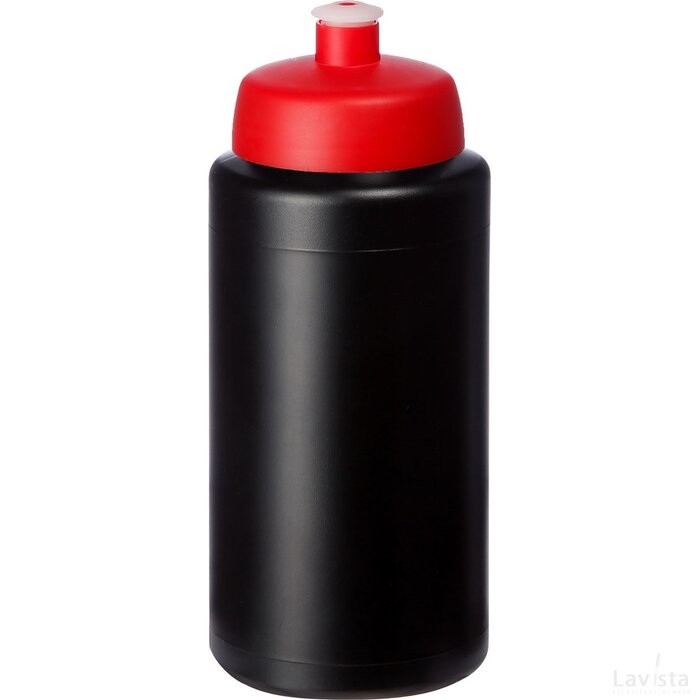 Sportfles bedrukken | 500 ml Zwart, Rood Zwart/Rood