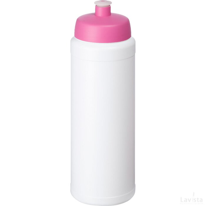 Drinkfles | 750 ml | Met gekleurde dop Wit, Roze Wit/Roze