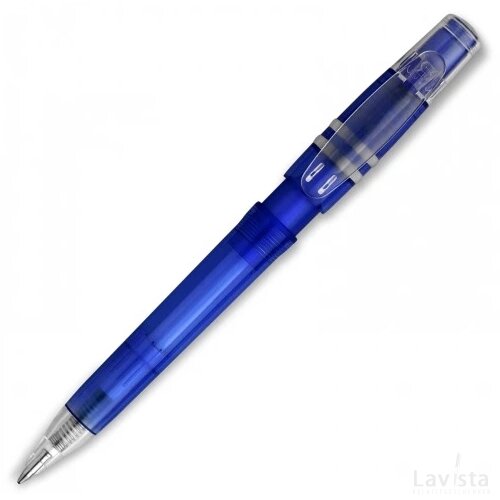 Balpen Nora Clear transparant transparant donker blauw