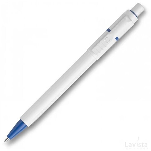 Balpen Baron hardcolour wit / licht blauw