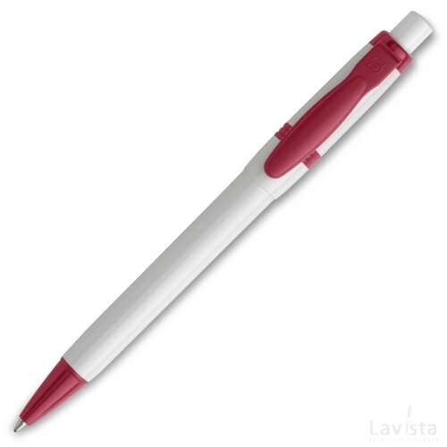 Balpen Olly hardcolour wit / roze