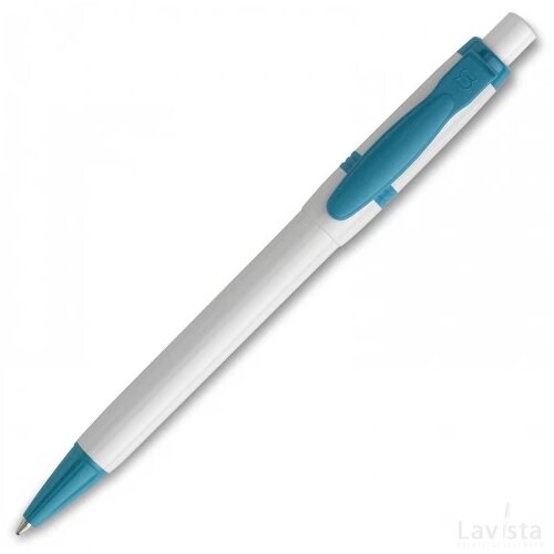 Balpen Olly hardcolour wit / turquoise