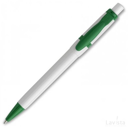 Balpen Olly hardcolour wit / groen