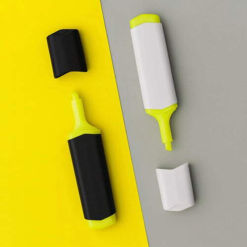 Tekstmarker zwart / geel