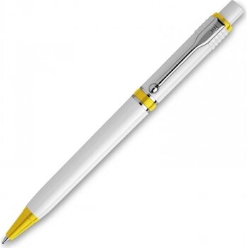 Balpen Raja hardcolour wit / geel