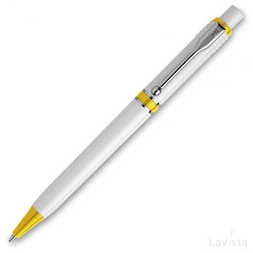 Balpen Raja hardcolour wit / geel