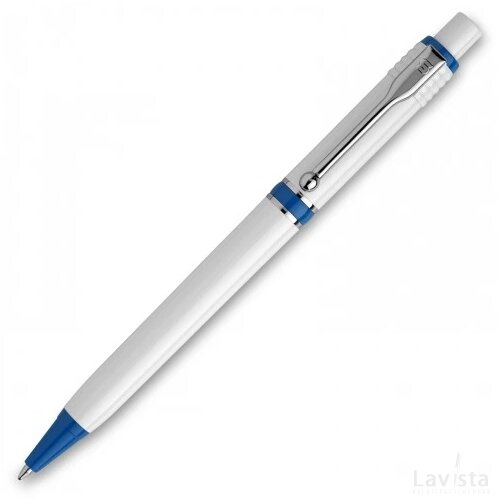 Balpen Raja hardcolour wit / licht blauw