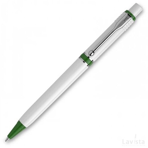 Balpen Raja hardcolour wit / groen