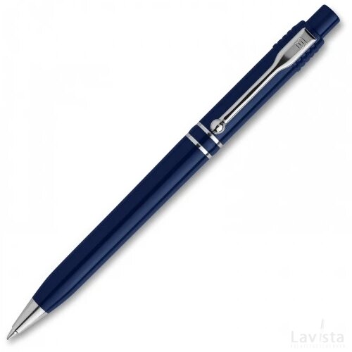 Balpen Raja Chrome hardcolour donker blauw