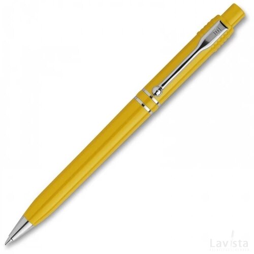 Balpen Raja Chrome hardcolour geel