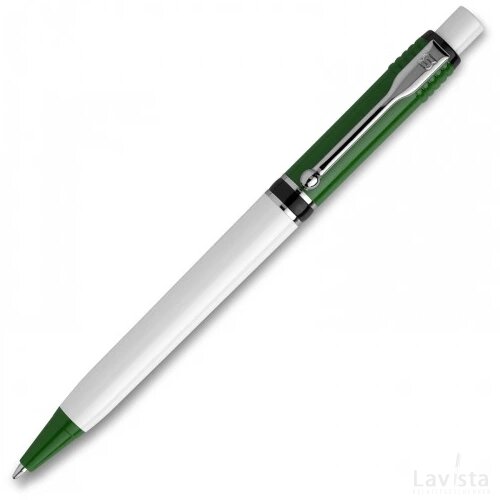 Balpen Raja Colour hardcolour groen / wit