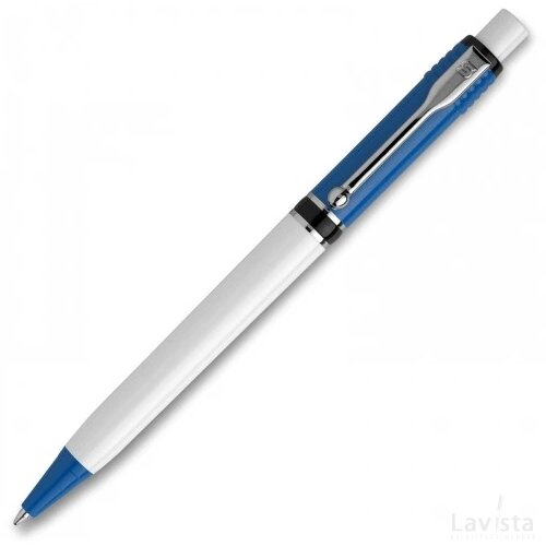 Balpen Raja Colour hardcolour licht blauw / wit