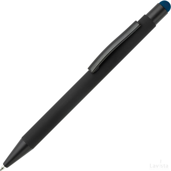 Balpen New York stylus metaal zwart / donkerblauw