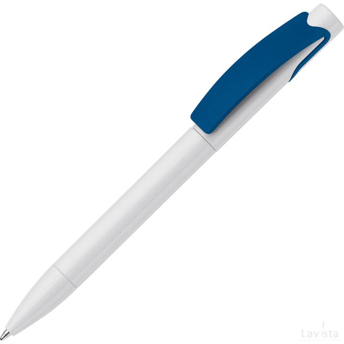 Balpen Punto hardcolour wit / blauw