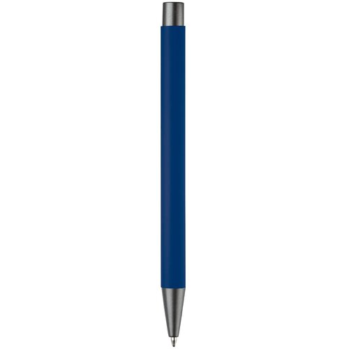 Balpen metaal New York rubberised donker blauw