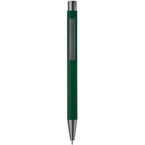 Balpen metaal New York rubberised donker groen