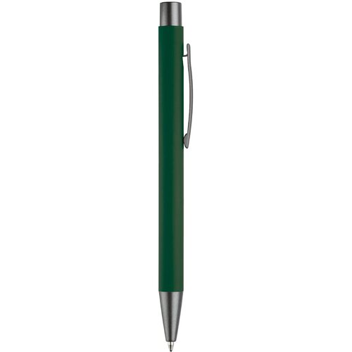 Balpen metaal New York rubberised donker groen