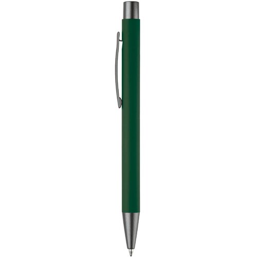Balpen metaal New York rubberised donker groen