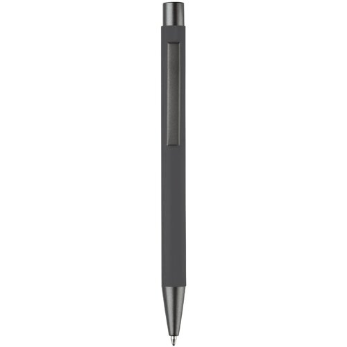 Balpen metaal New York rubberised grijs