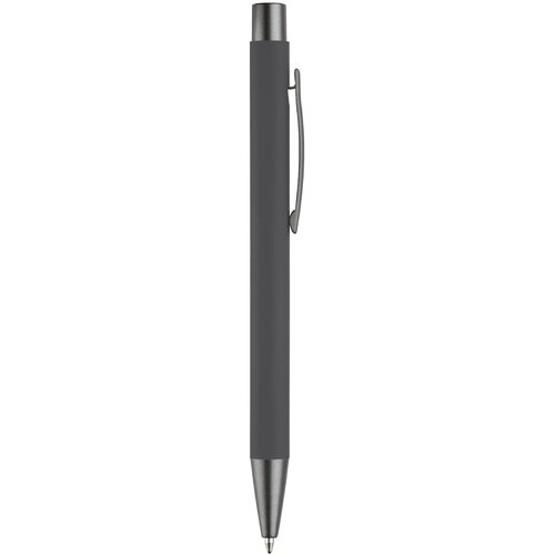 Balpen metaal New York rubberised grijs