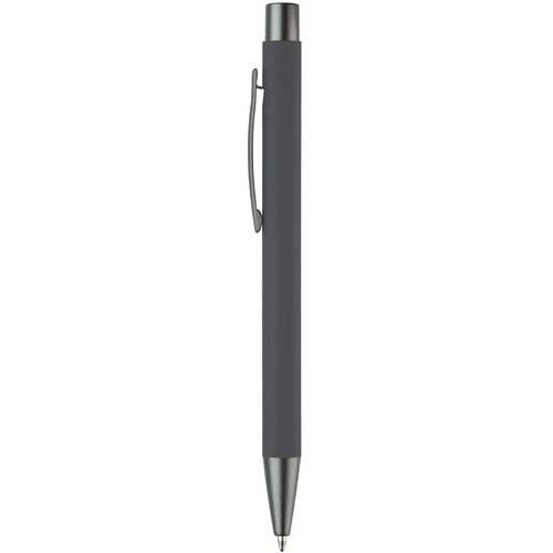 Balpen metaal New York rubberised grijs