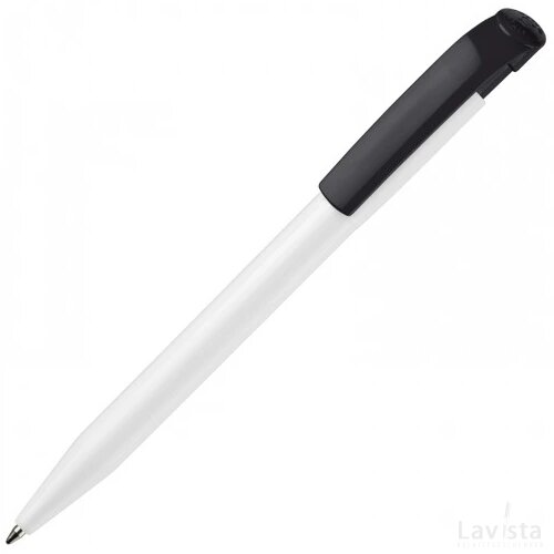 Balpen S45 hardcolour wit / zwart