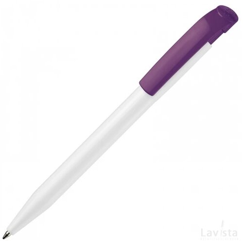 Balpen S45 hardcolour wit / lila