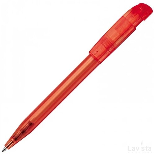 Balpen S45 Clear transparant transparant rood