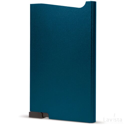 Uitschuifbare aluminium pashouder Blauw