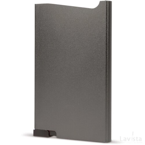 Uitschuifbare aluminium pashouder Zilver