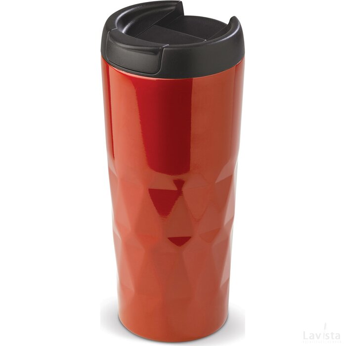Thermobeker diamant 450ml rood