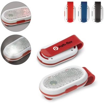 Fietslamp click-on blauw / wit Fietslamp click-on blauw / wit