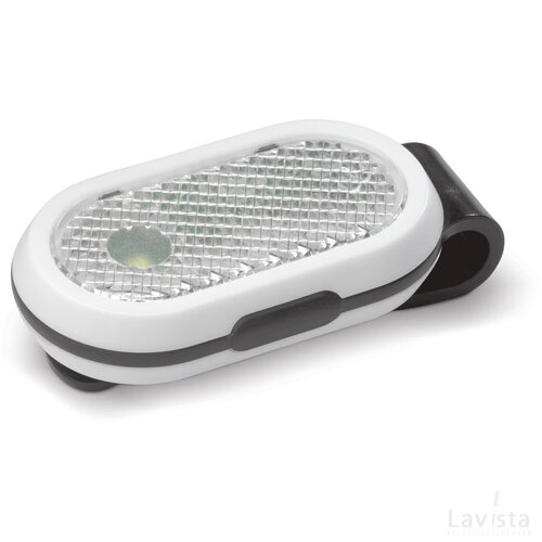 Fietslamp click-on zwart / wit